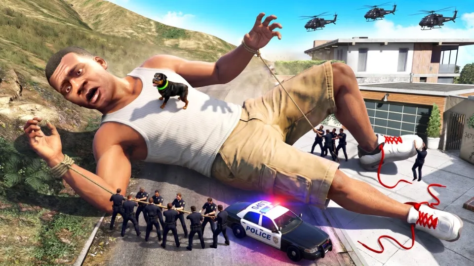 GTA 5 offers an exciting experience with giant Franklin mods and dynamic gameplay